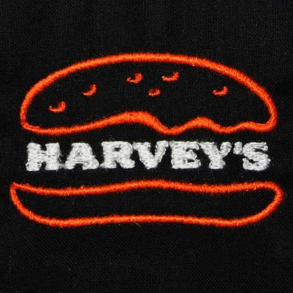 HARVEY'S Hamburgers Fast Food Employee Uniform Sweatshirt NEW Size L Large - Picture 3 of 7
